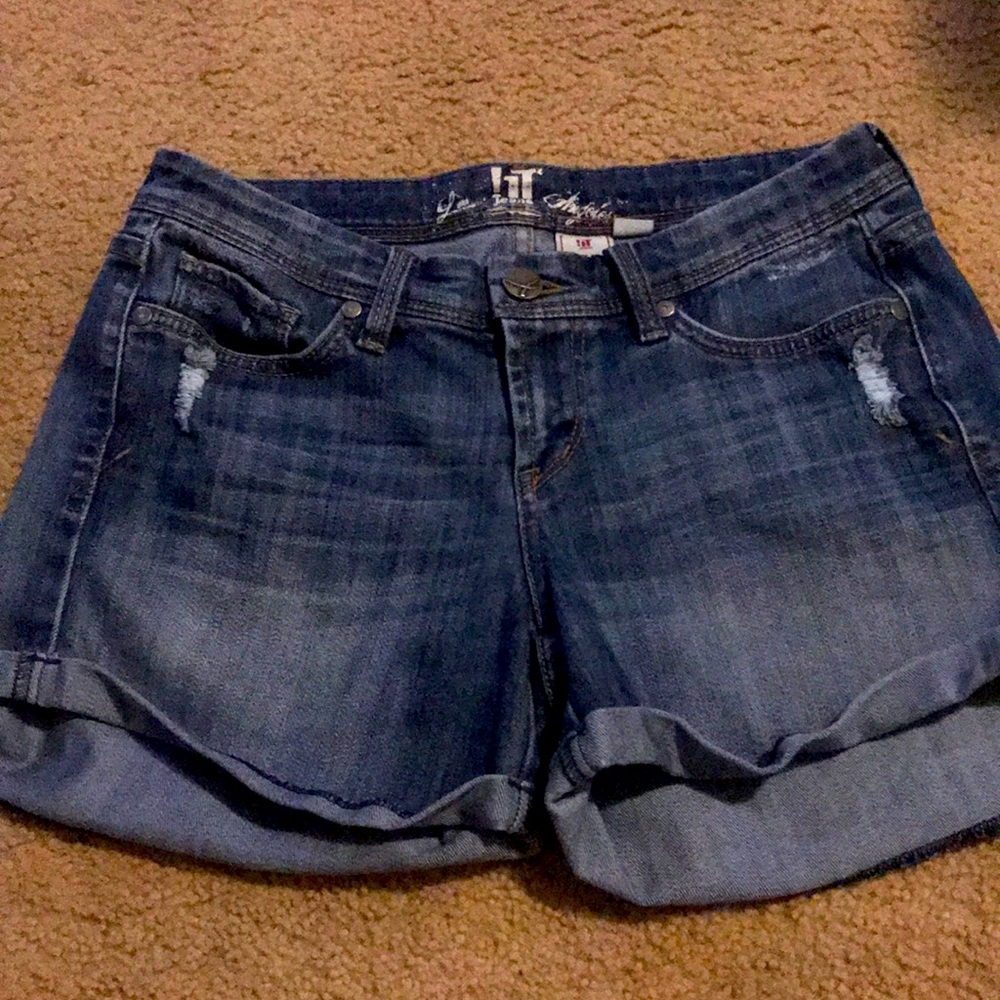 denim shorts